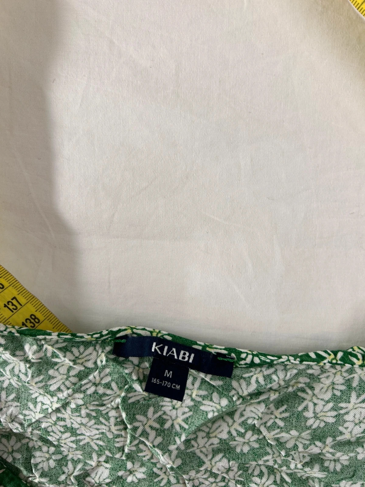 Blouse à manches courtes vert à motifs blanc kiabi – photo 5